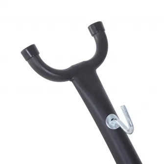 Suport hamac Outsunny, 280x120x110cm, Ajustabil, Capacitate maxima 150 kg, Metal, Negru