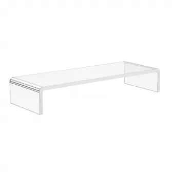 Suport transparent pentru monitor 53x19x9cm HOMCOM