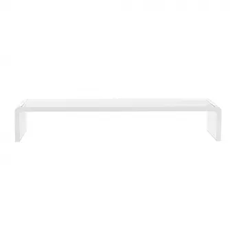 Suport transparent pentru monitor 53x19x9cm HOMCOM