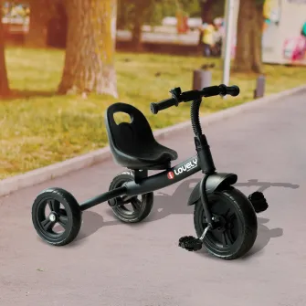 Tricicleta Homcom Negru 74x49x55 cm