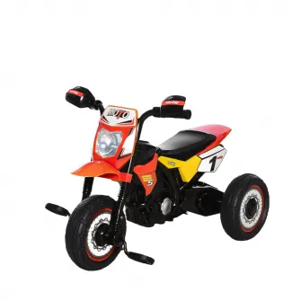 Tricicleta pentru copii, Homcom, PP/Metal, Lumini/Sunete, 18-36 luni, Max 20 kg, 71x40x51 cm, Rosu/Negru