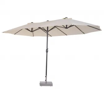 Umbrela de exterior Outsunny, Protectie UV, 460x270x240cm, Bej