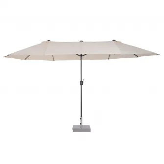 Umbrela de exterior Outsunny, Protectie UV, 460x270x240cm, Bej
