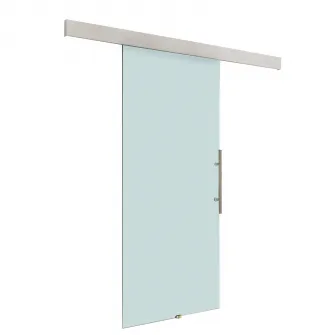 Usa glisanta HomCom din Sticla Temperata Satinata, 90x205cm