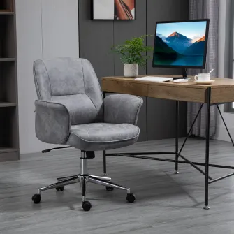 Vinsetto Scaun de Birou Ergonomic cu inaltime Ajustabila si Functie de Balansoar 67x69x92-102cm