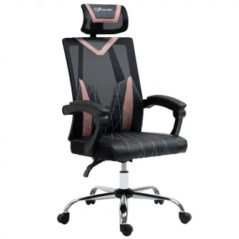 Vinsetto scaun de birou, ergonomic, inclinabil, cu suport lombar