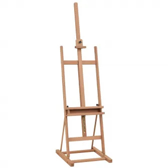 Vinsetto Sevalet Pictura Mare din Lemn de Fag, Sevalet  pentru Desen Reglabil cu Compartiment Depozitare, 53x50.5x171-230cm