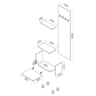 Прихожая Arta Mobilei Ferara 1.2.4 AM19