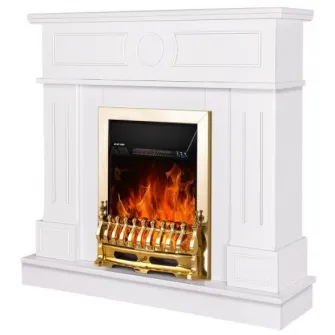 Semineu electric Art Flame Ambasador & Galileo Gold White