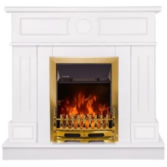 Semineu electric Art Flame Ambasador & Galileo Gold White