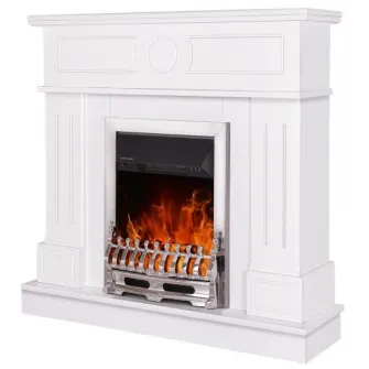 Semineu electric Art Flame Ambasador & Galileo Silver White