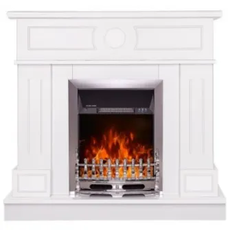 Semineu electric Art Flame Ambasador & Galileo Silver White