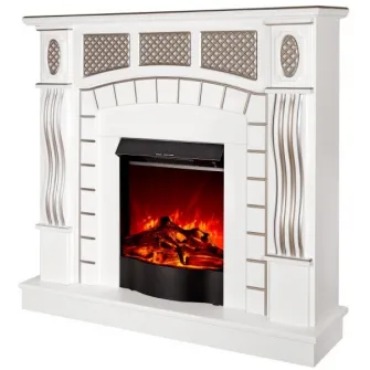 Semineu electric Art Flame Amsterdam & Corsica White