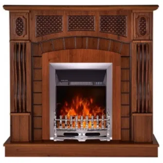 Semineu electric Art Flame Amsterdam & Galileo Silver Nut