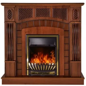 Semineu electric Art Flame Amsterdam & Meridian Nut