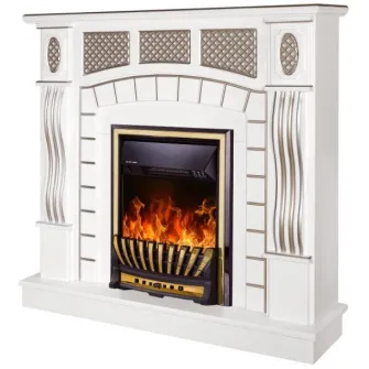 Semineu electric Art Flame Amsterdam & Meridian White