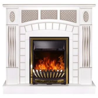 Semineu electric Art Flame Amsterdam & Meridian White