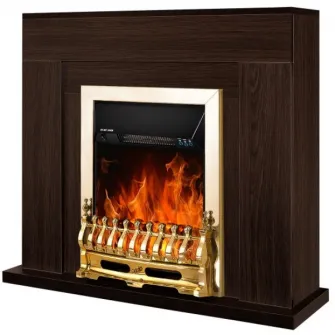 Semineu electric Art Flame Agnes & Galileo Gold Wenge