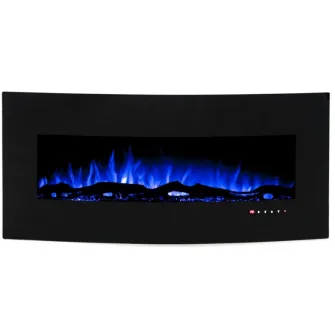 Semineu electric Art Flame Archy Black