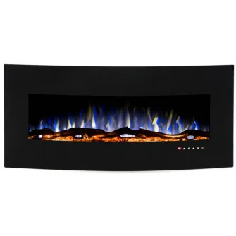 Semineu electric Art Flame Archy Black