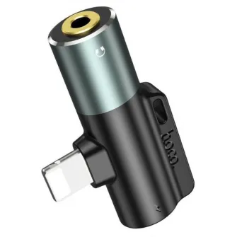 Кабель Hoco LS32 3.5mm to Lightning Metal Gray