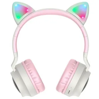 Casti Hoco W27 Cat Ear Gray