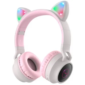 Casti Hoco W27 Cat Ear Gray