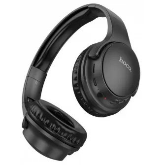 Casti Hoco W40 Mighty Black