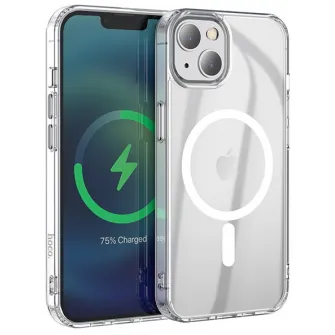 Husa de protectie Hoco Magnetic Series Airbag anti-fall Protective Shell for iPhone 14 Transparent