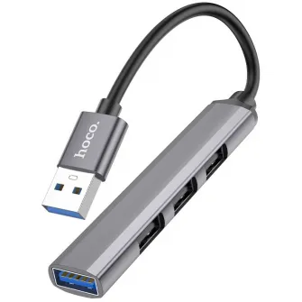 Multiplicator Hoco HB26 4in1 Metal Grey