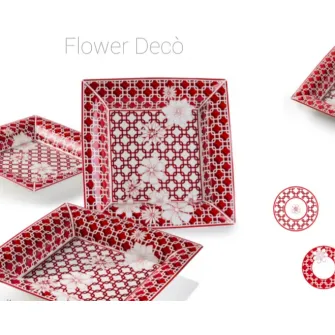 Tavita portelan Flower Deco 18x16 cm