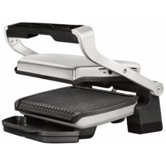 Gratar electric Tefal OptiGrill+ GC706D34, 2000 W, 6 programe automate, functie dezghetare, inox/ negru
