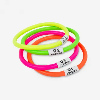 Decathlon 4 Inele Lestate Scufundari, Marime unica