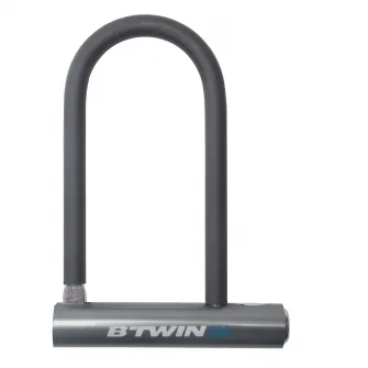 Decathlon Antifurt Bicicleta U 500 Gri, Marime unica