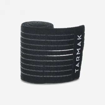 Decathlon Banda de sustinere reutilizabila 8 cm x 1,2 m Negru, Marime unica