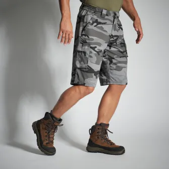 Decathlon BERMUDE CARGO 500 Camuflaj WOODLAND Negru, 3XL