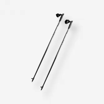 Decathlon BETE MERS NORDIC ALUMINIU NW P100 NEGRU-GRI, 130 CM