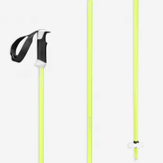 Decathlon Bete schi BOOST 500 SAFETY Galben Fluo, 120 CM