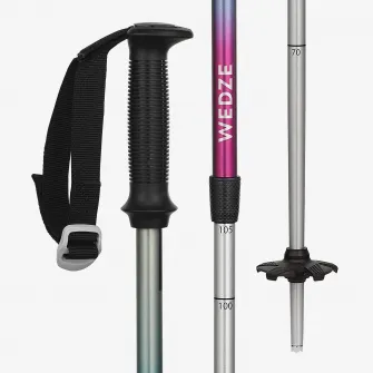 Decathlon Bete schi reglabile cu curele detasabile 500 Safety Multicolor Copii, Marime unica