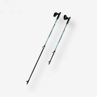 Decathlon Bete telescopice Mers Nordic NW P120 Aluminiu Negru-Verde-Gri, Marime unica