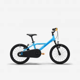 Decathlon Bicicleta 16 inch 4-6 ani DISCOVER 500 Albastru Copii, Marime unica