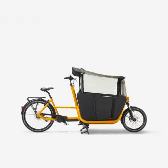 Decathlon Bicicleta cargo electrica Family F900E galben, Marime unica