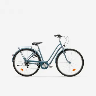 Decathlon Bicicleta de oras Elops 120 cadru jos albastru, Marime unica