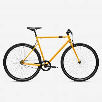 Decathlon Bicicleta de oras Elops Single Speed 500 galben, S