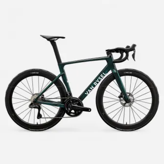 Decathlon BICICLETA DE SOSEA RCR PRO SHIMANO ULTEGRA DI2 SENZOR DE PUTERE VERDE, L
