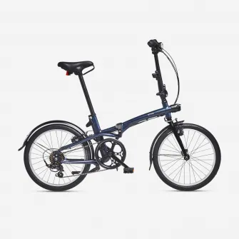 Decathlon Bicicleta pliabila Fold 500 albastru, Marime unica