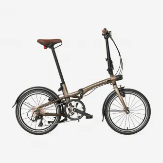 Decathlon Bicicleta pliabila Fold 560 ocru, Marime unica