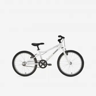 Decathlon Bicicleta polivalenta Riverside 100 20'' alb copii 120-135 cm, 20''