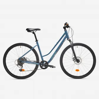 Decathlon Bicicleta polivalenta Riverside 500 cadru jos albastru, M