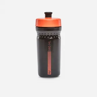 Decathlon Bidon ciclism 500 380 ml Negru-Portocaliu Copii, Marime unica